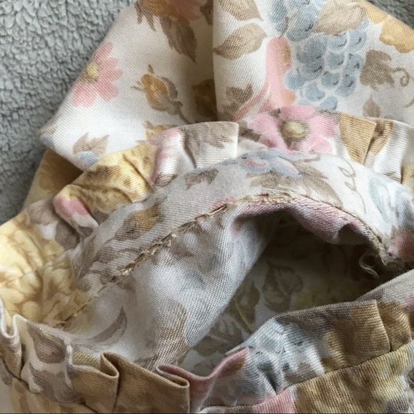 VTG 70s Handmade High Neck Ruffle Prairie Blouse - Picture 9 of 11